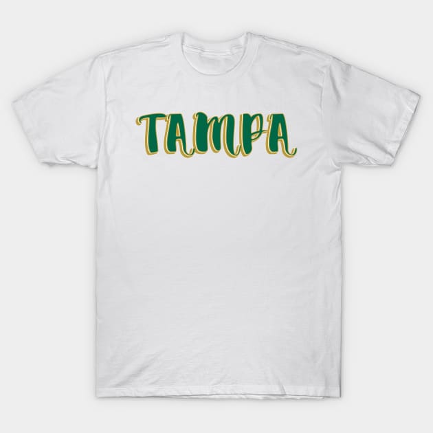 USF Tampa Sticker T-Shirt by AashviPatel